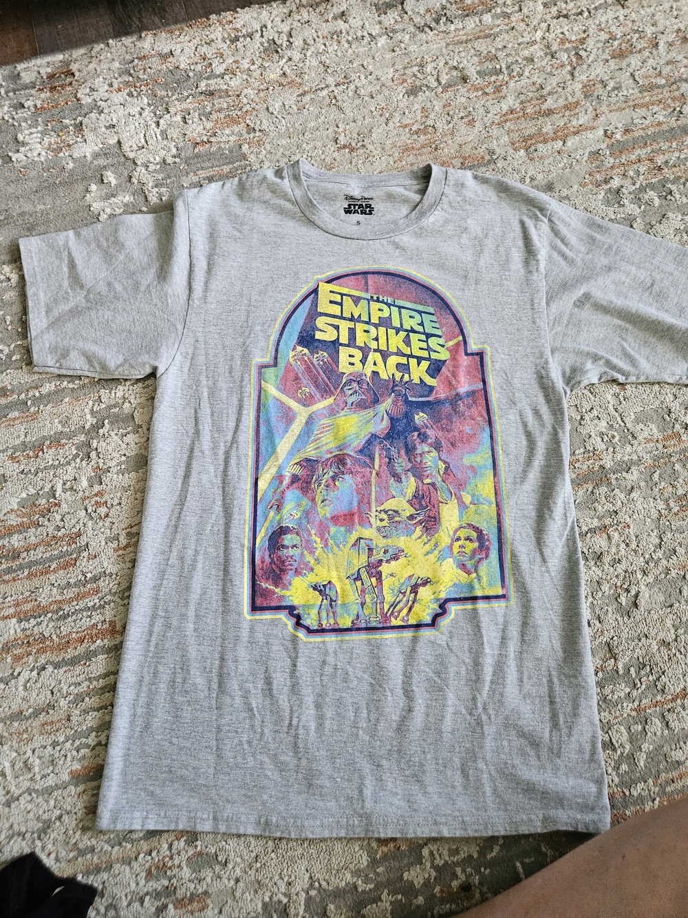 Star Wars Empire Strikes Back Graphic Tee - Gray with Multicolor Print